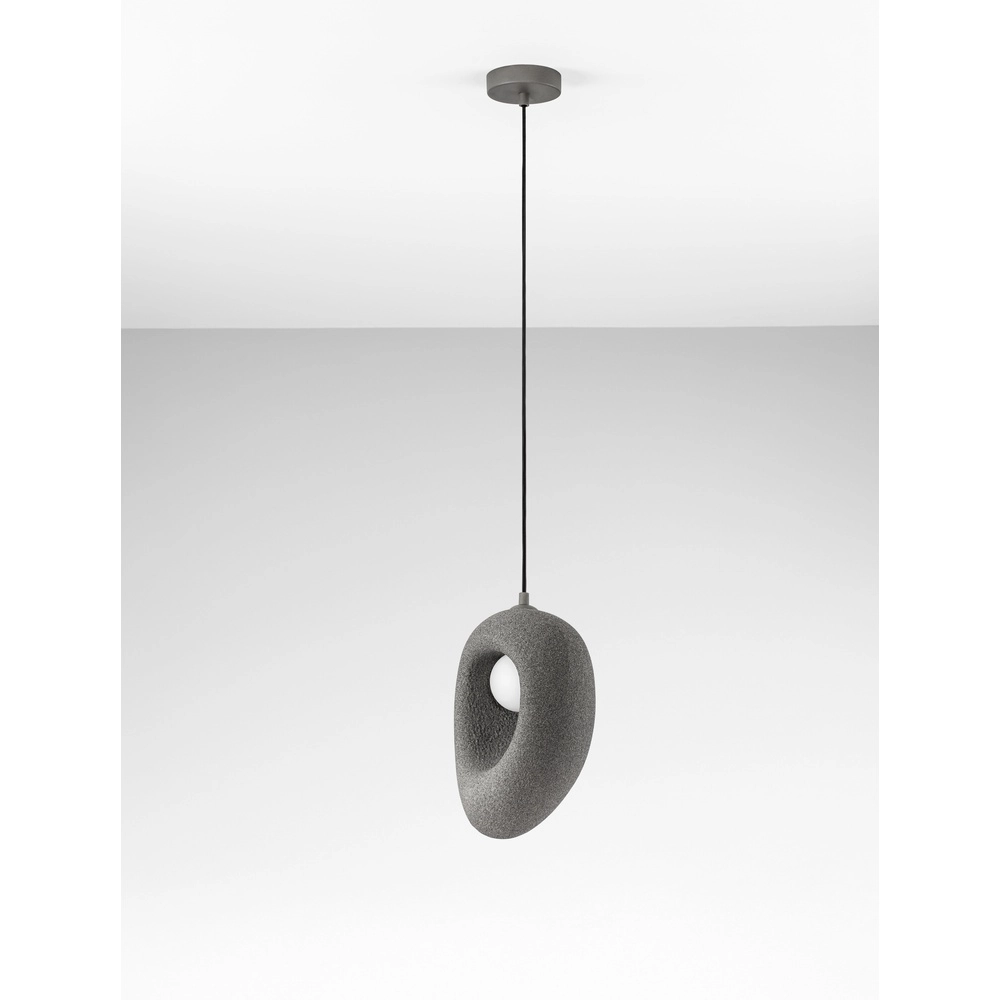 Natuurlijke hanglamp Tempus grijs 30cm Lyora 5212017476838