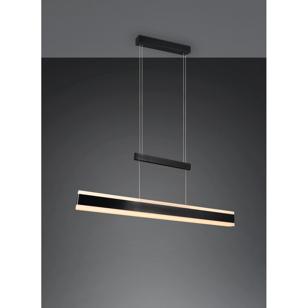 Moderne hanglamp Arcola 152cm zwart Trio 4017807662016