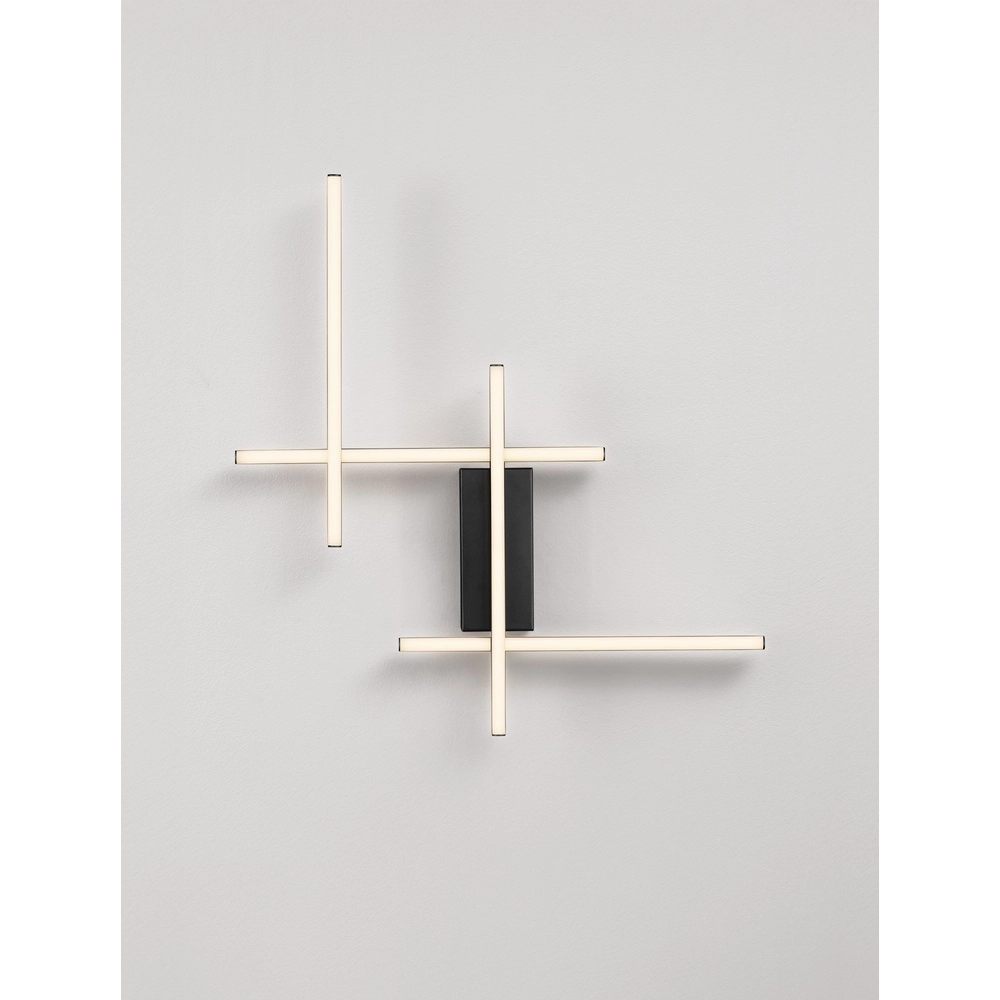 Wandlamp Apecho zwart Lyora 5212017468598