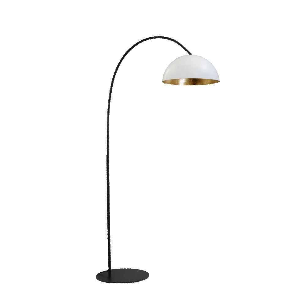 Staanlamp Industria 186 wit met goud