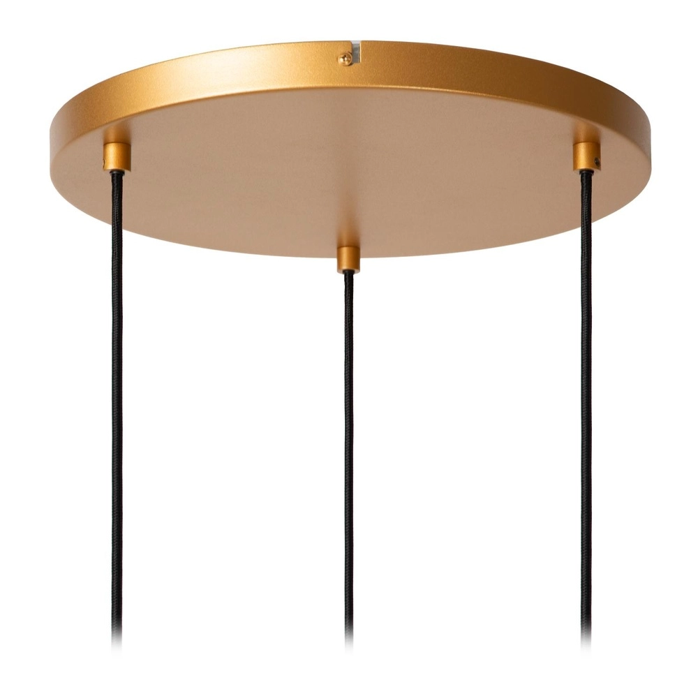 Design hanglamp Gunhild 3-lichts goud rond Lucide 5411212303363