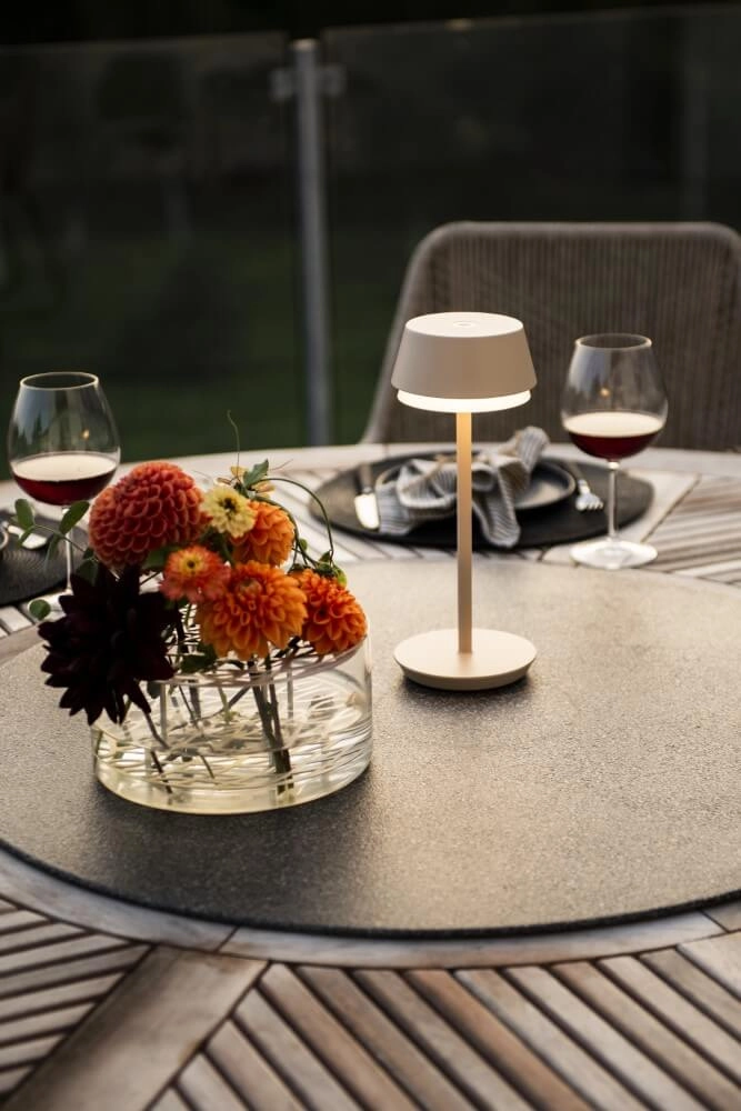Table lamp Lyon sand color with RGB function KonstSmide 7318307830330
