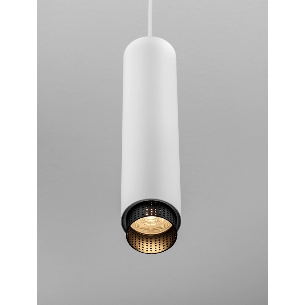 Hanglamp Nessi wit met zwart Lyora 5212017475176