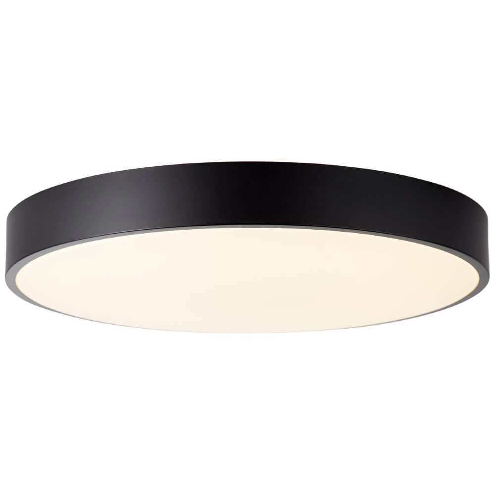 Design plafondlamp Slimline zwart Ø 49cm