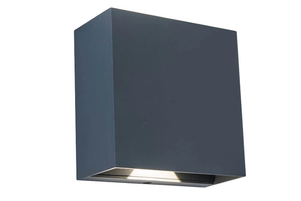 Antraciete wandlamp Gemini Beams design