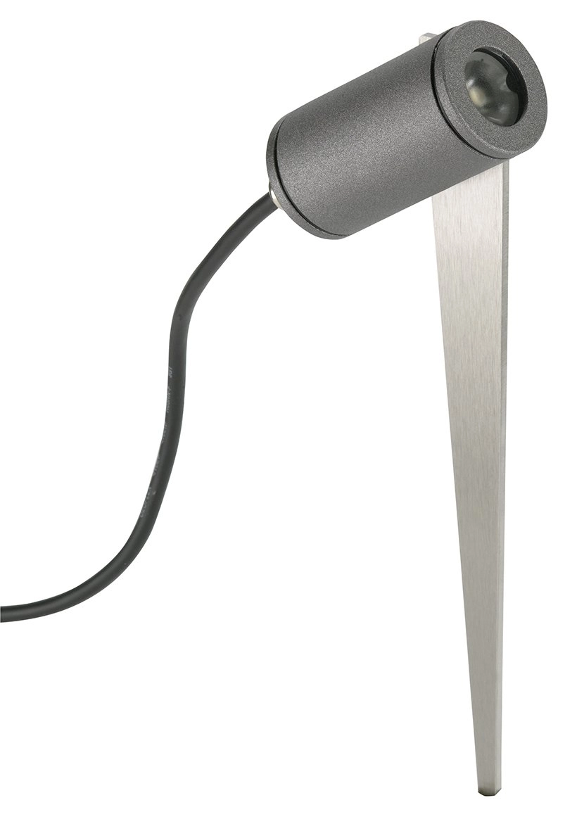 Prikspot Led Wally antraciet - RVS