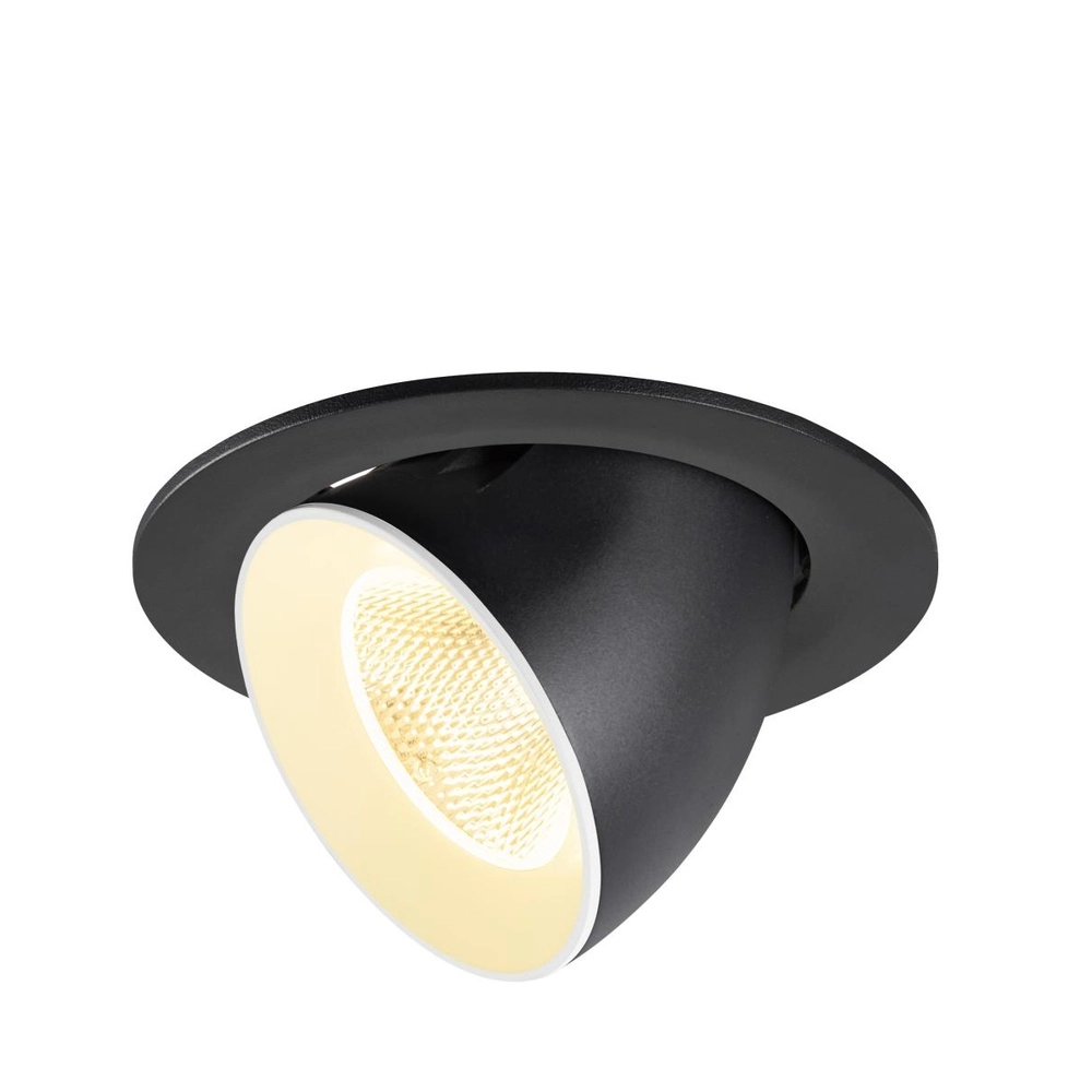 Inbouwspot Numinos Gimble L zwart/wit 3000K - 20gr