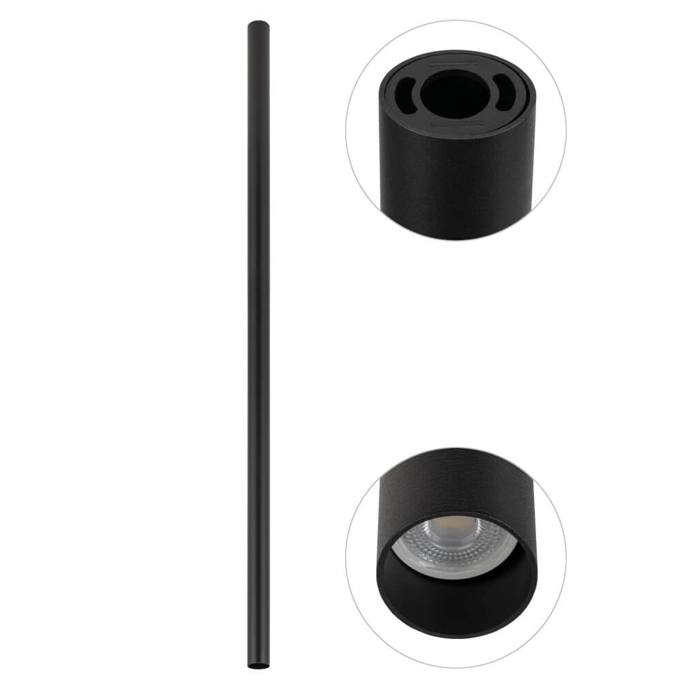 Lange opbouwspot Fourty XL 110cm - zwart Lyora 5903139108256