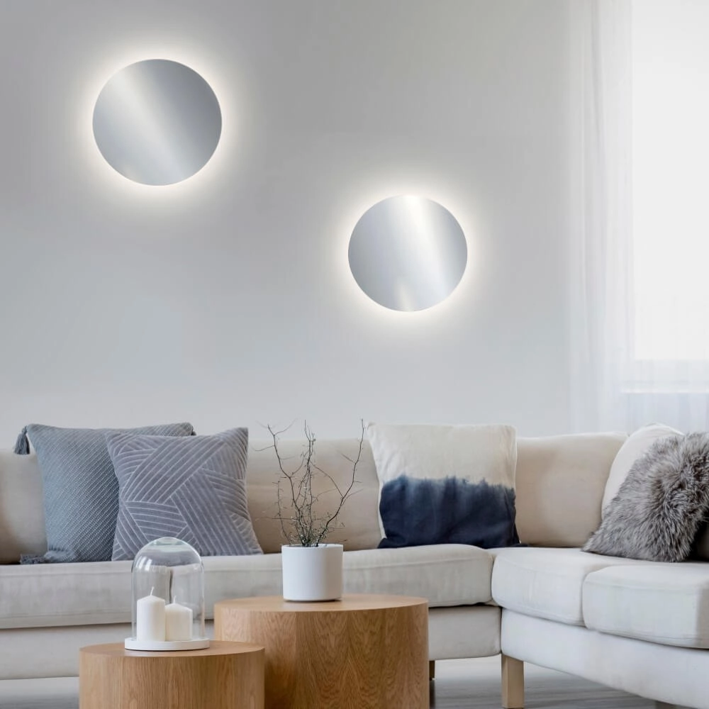 Design wandlamp Akku Puntua Ø 25cm chroom Paul Neuhaus 4012248375839