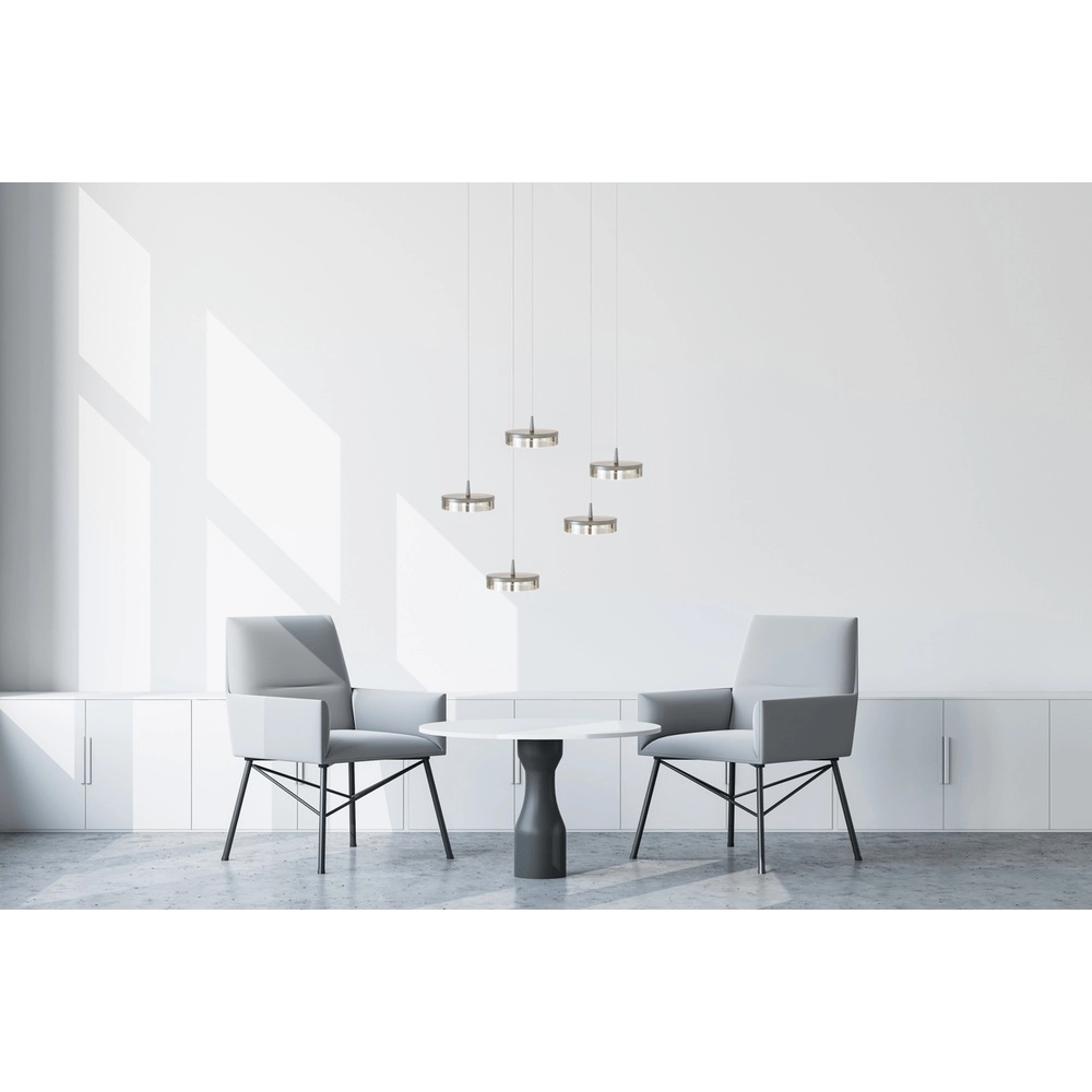 5-lichts hanglamp Imperia Ø 50cm nikkel Masterlight 8718121354286