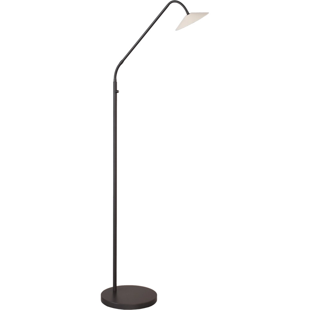 Staande leeslamp Ceppo zwart met wit