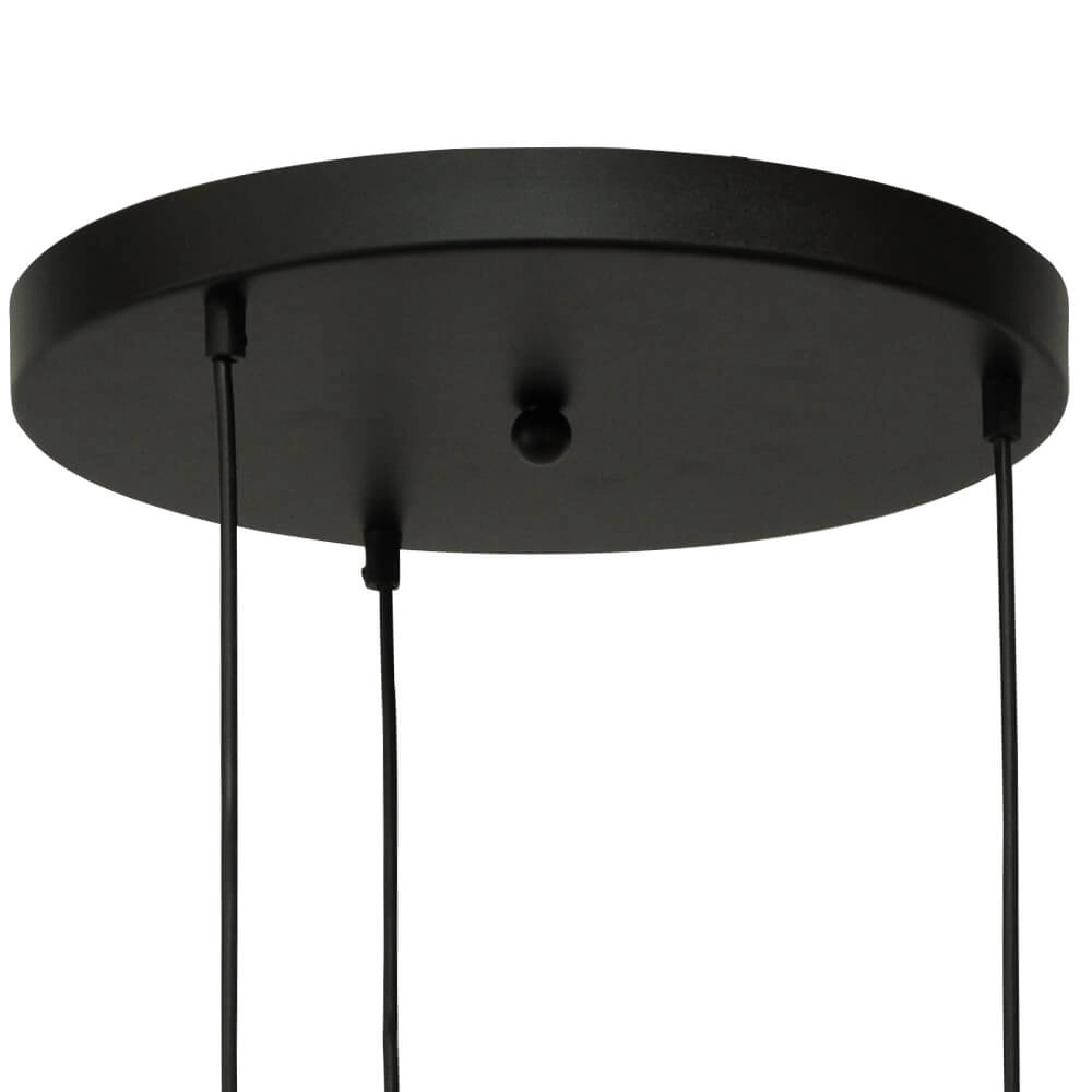 Vide hanglamp Lazise 2 3x Ø 25cm goud met zwart Masterlight 8718121303840