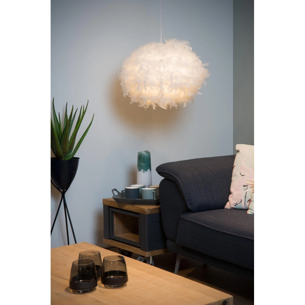 Hanglamp Goosy Soft Ø 50cm wit Lucide 5411212712707