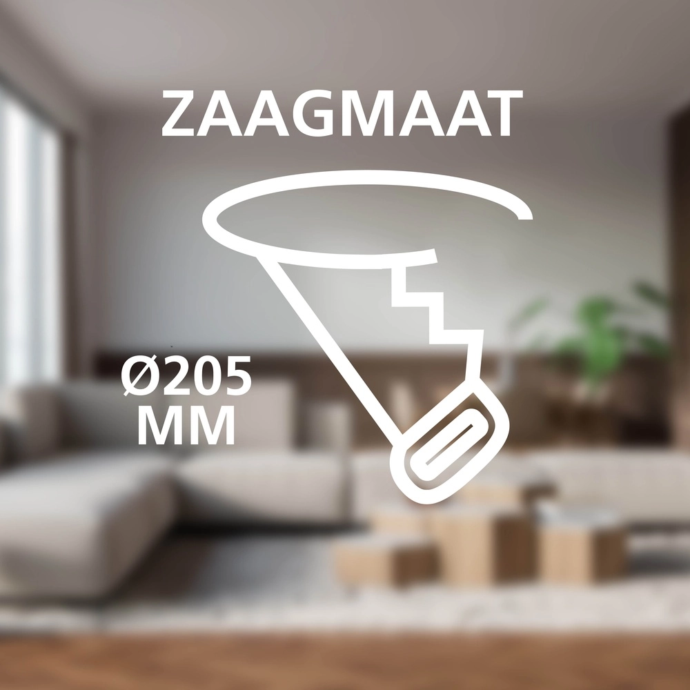 Inbouw lamp Fueva 6 rond - zwart - Ø 21,6cm Eglo 9008606330706