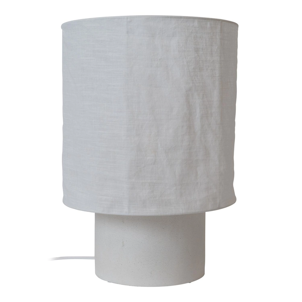 Tafellamp Tissaja Ø 30cm wit