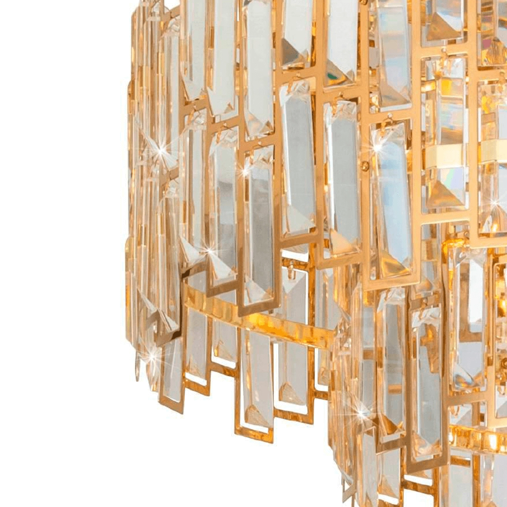 Ø 63cm plafond kroonluchter Calmeilles goud Stars of Light 9002759396114