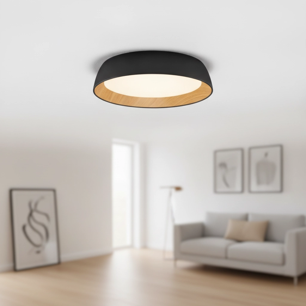Plafondlamp Sigi  Ø 45cm zwart