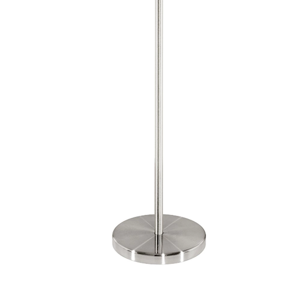 Vloerlamp Pasteri 28cm nikkel mat met grijze kap Eglo 9002759951665