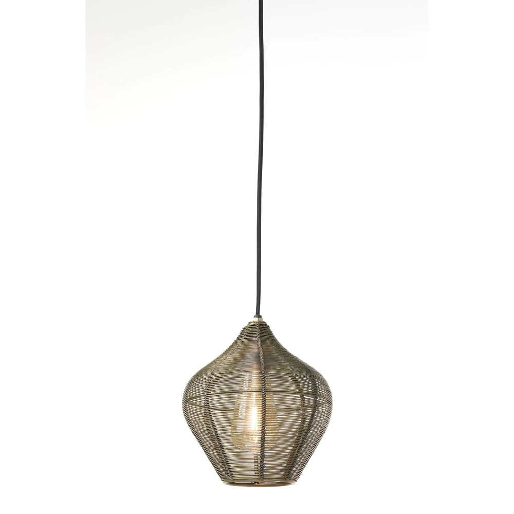 Hanglamp Alvaro brons Ø 20cm Light & Living 8717807634087