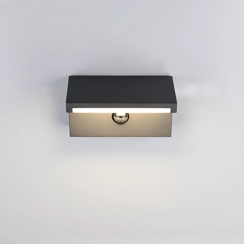 Moderne wandlamp Ravi antraciet met sensor Trio 4017807686890