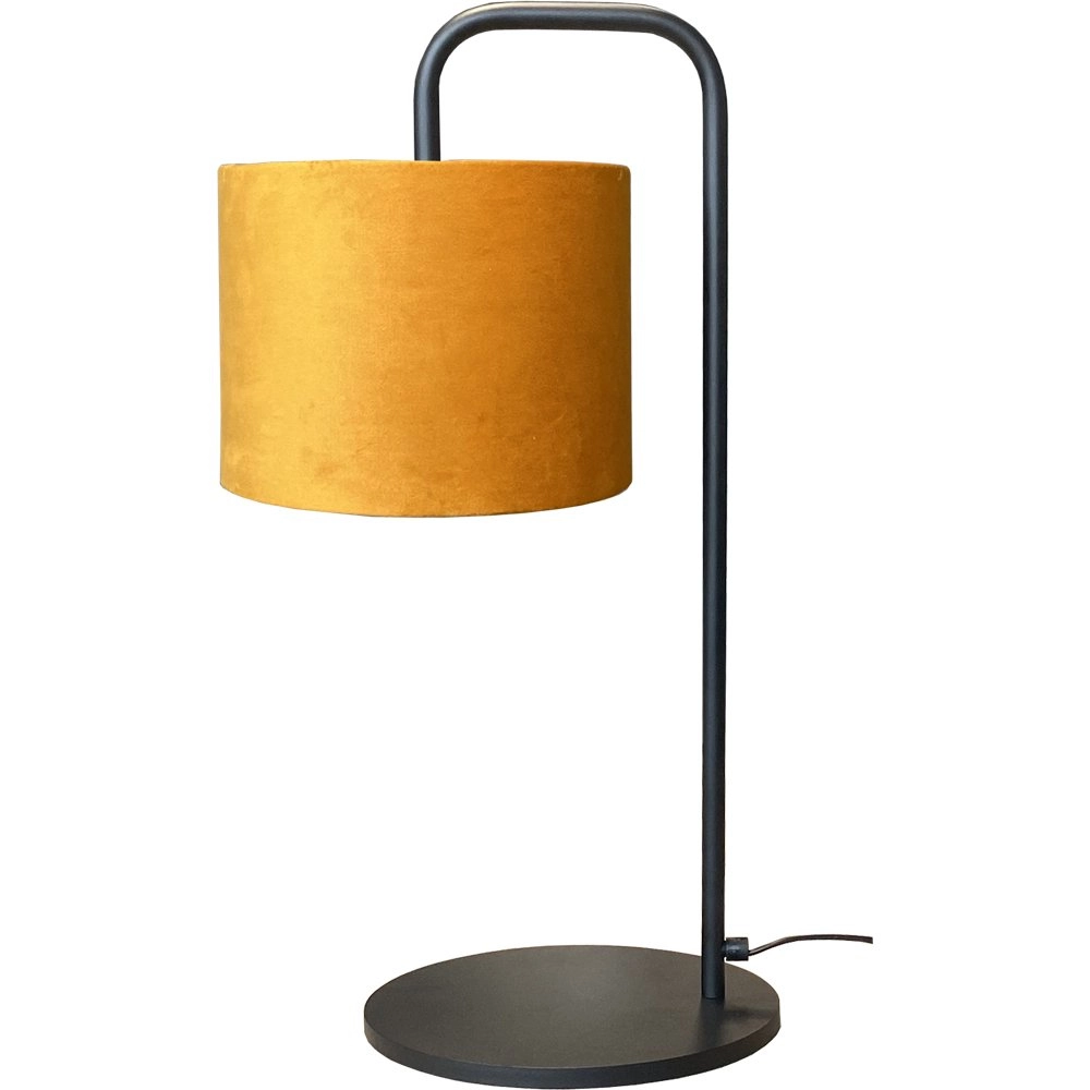 Tafel Schemerlamp Venus met okergele lampenkap