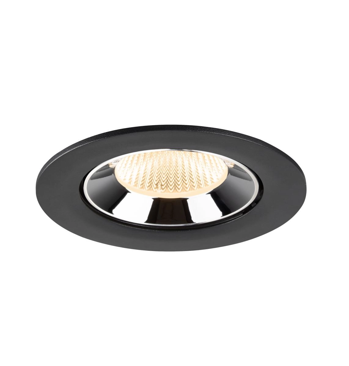 Inbouwspot Numinos Gimble L zwart/chroom 2700K - 40gr SLV 4024163310468