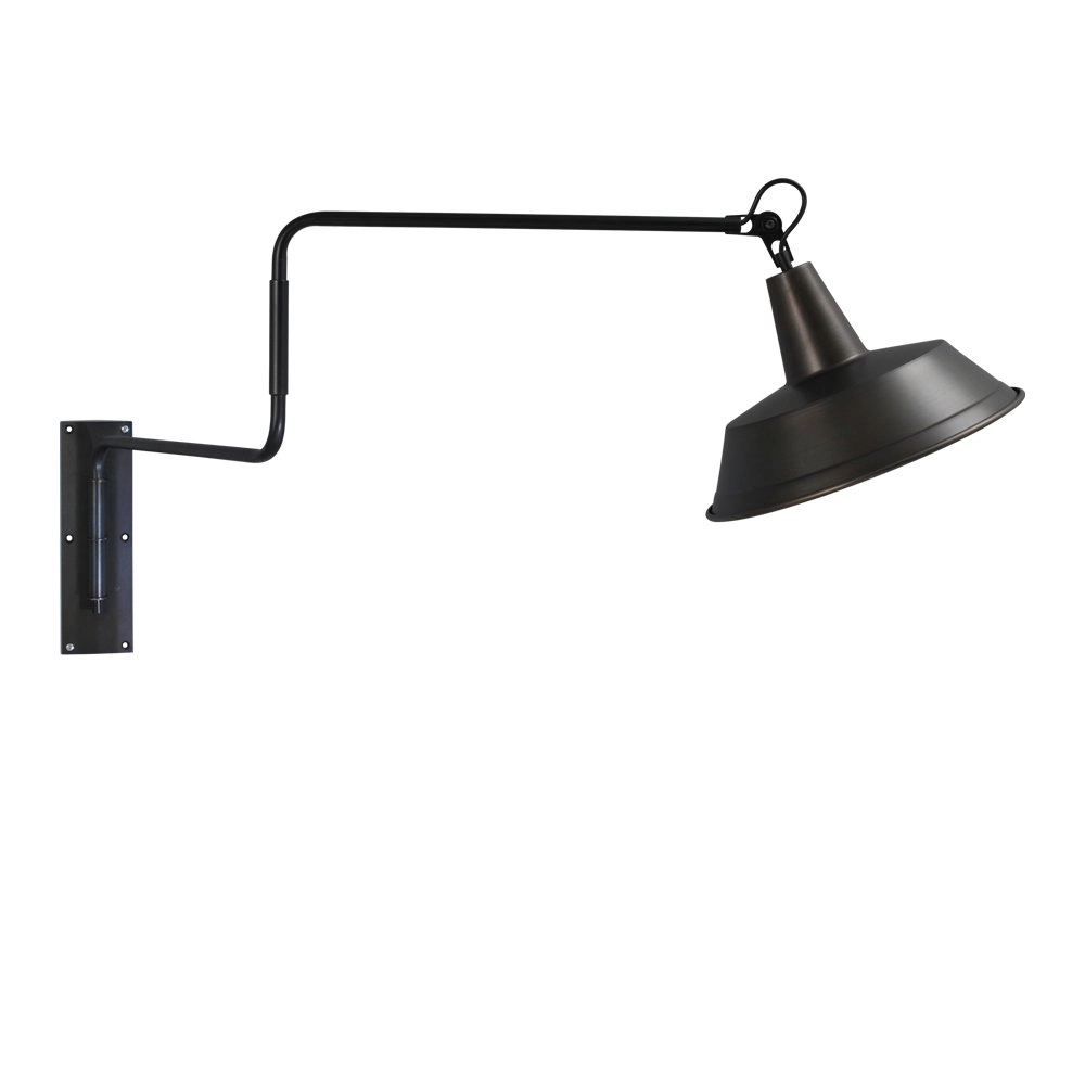 Wand leeslicht Industria Gunmetal