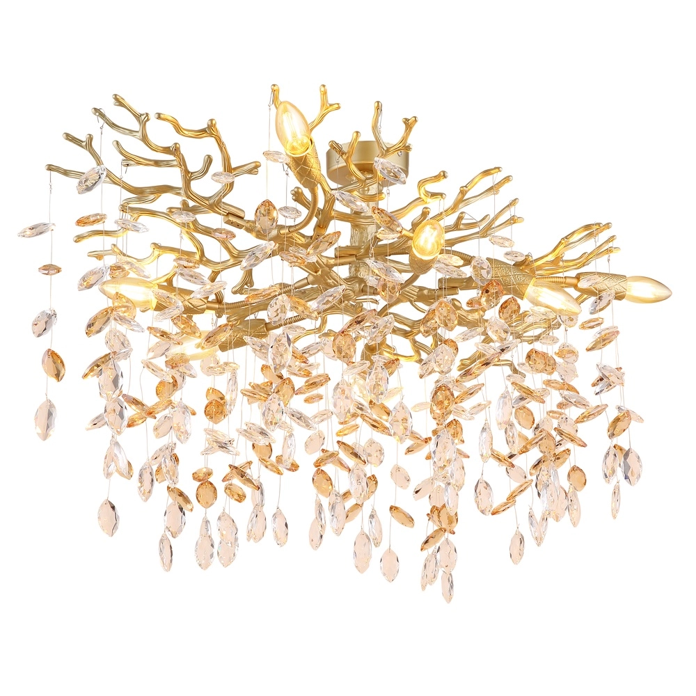 Plafondlamp Queena goud