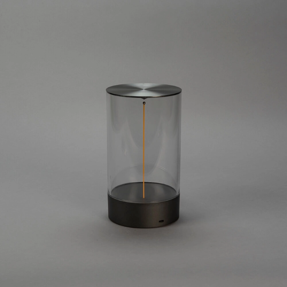 Oplaadbare lamp Edison M antraciet