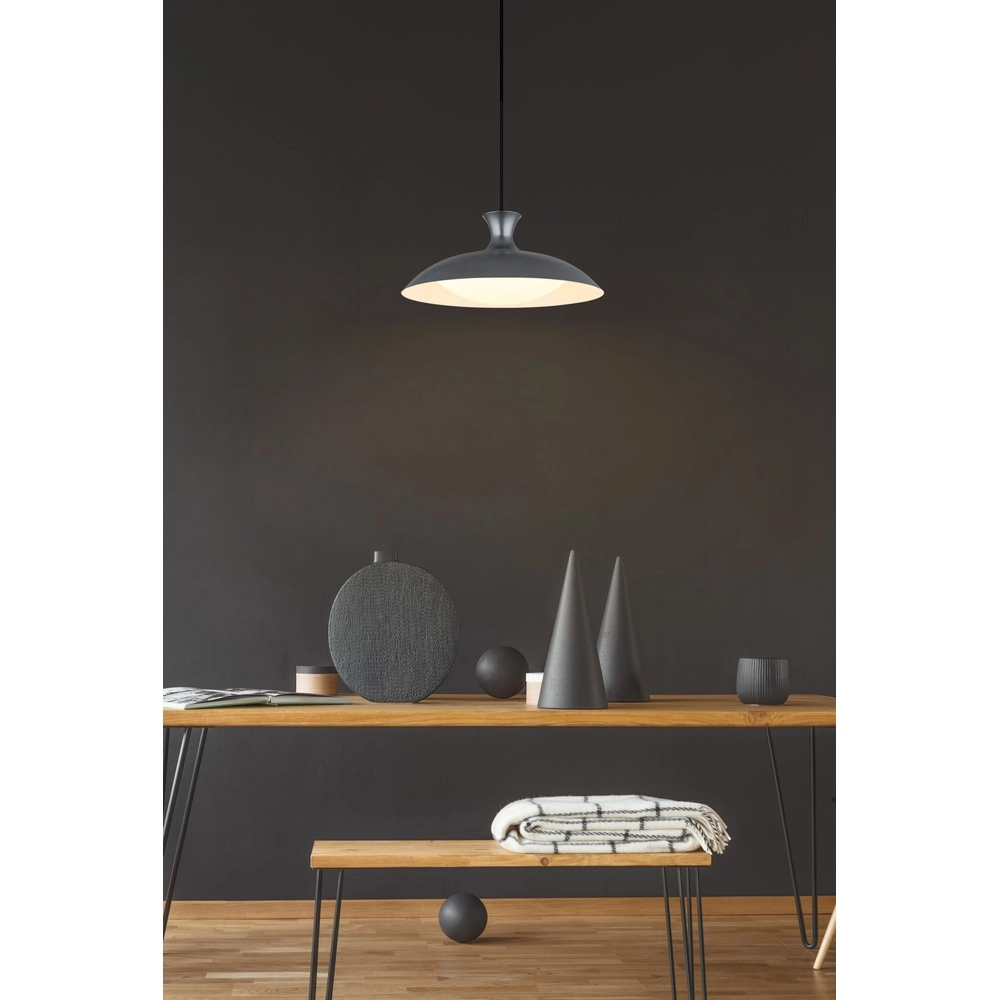 Grijze hanglamp Rocha design Ø 40cm Globo 9007371533985