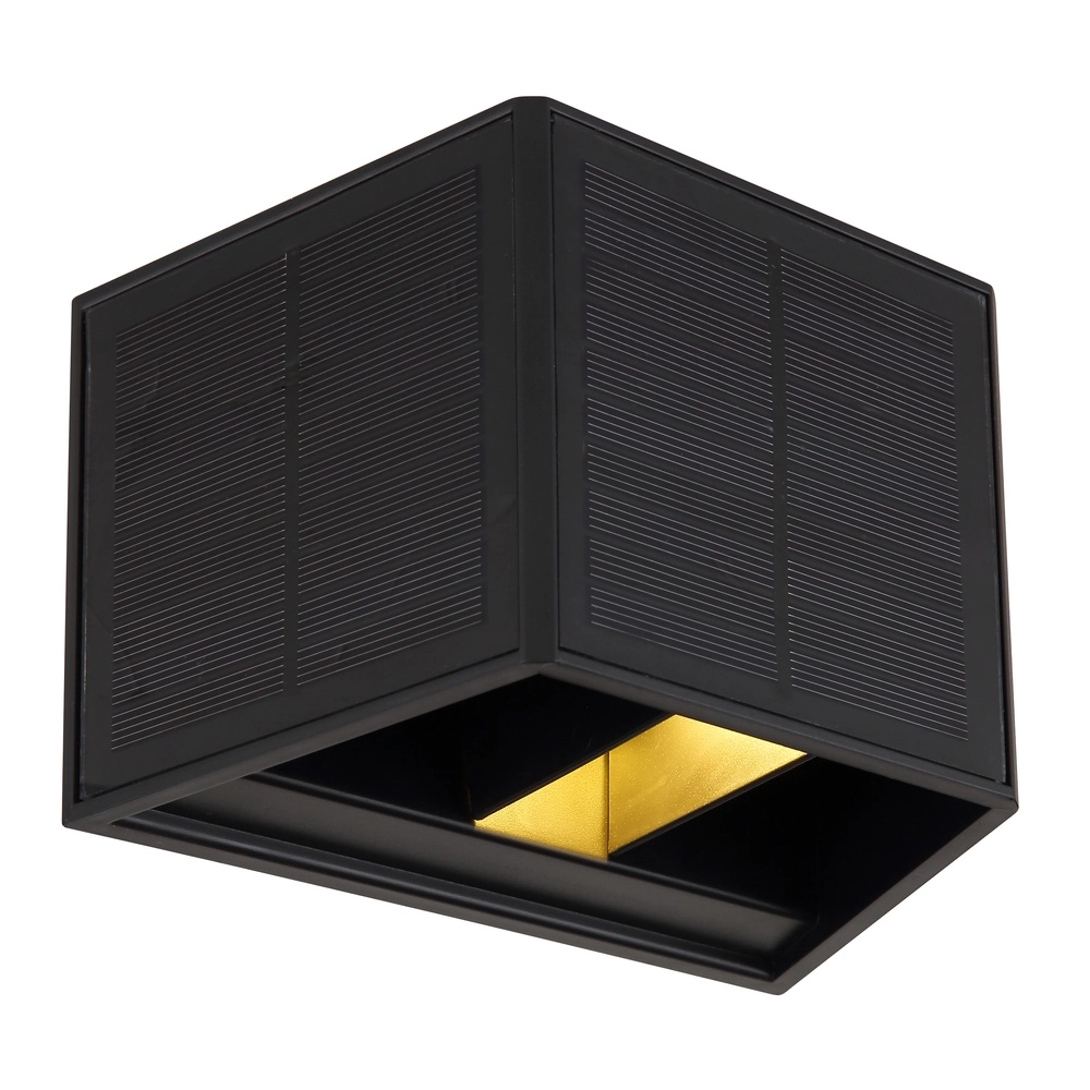Solar wandlamp Helion zwart Globo 9007371448012