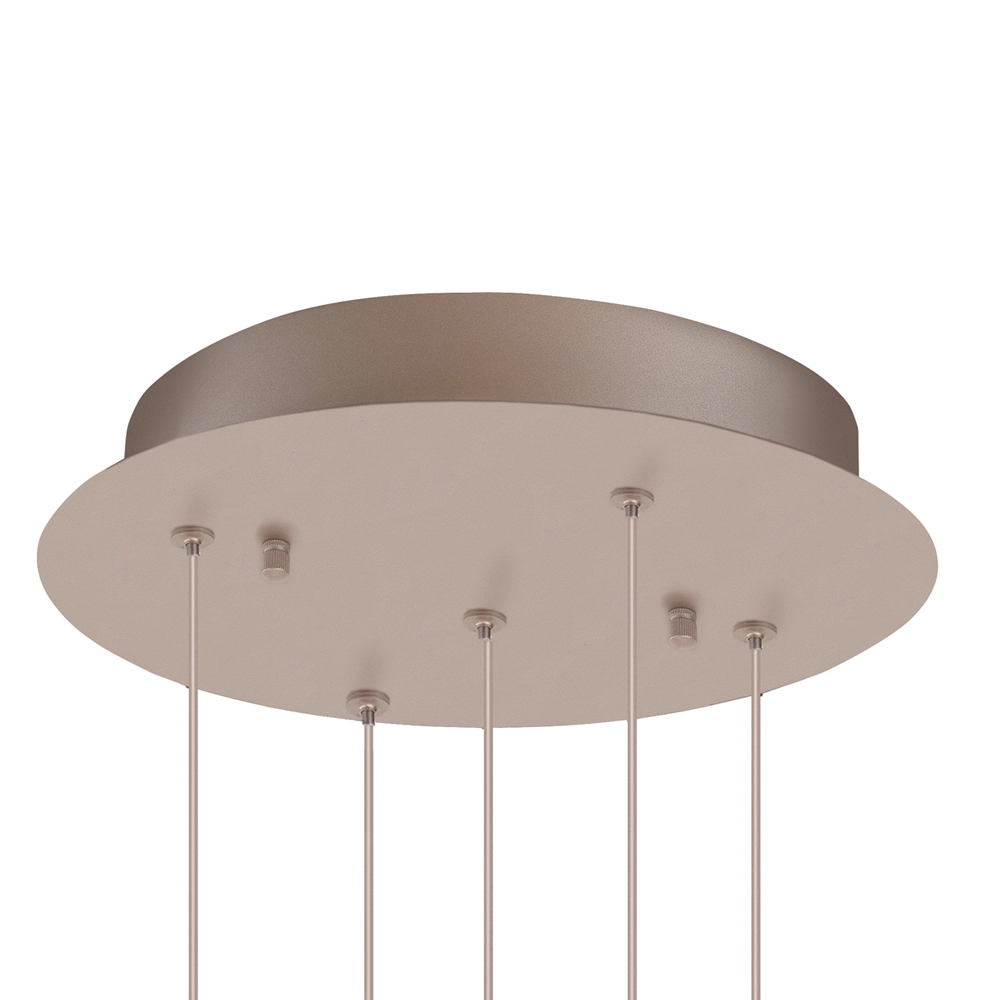 Hanglamp Champagne Egg 5-lichts pendel Highlight 8718379052385