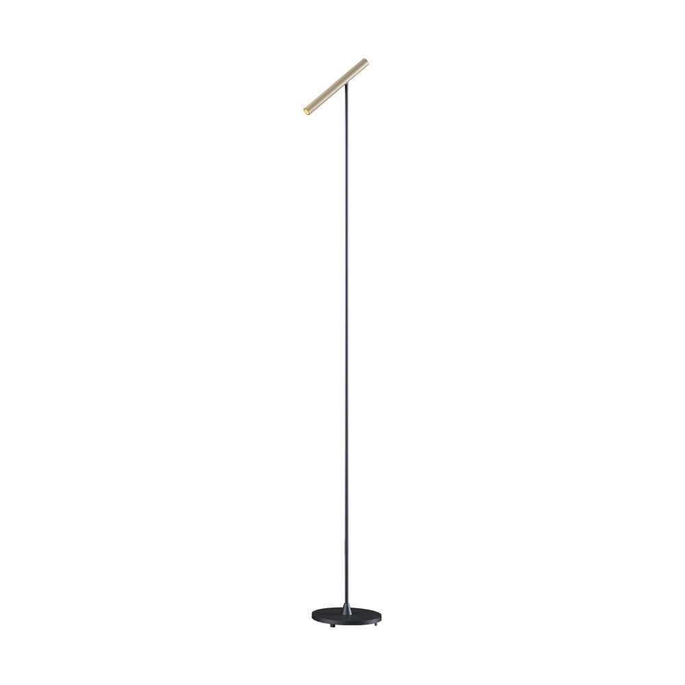 Design vloerlamp Kansas zwart met champagne