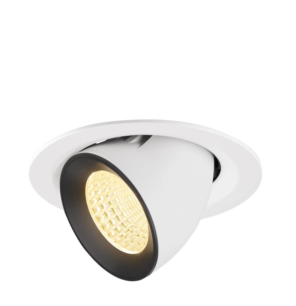 Inbouwspot Numinos Gimble M wit/zwart 3000K - 55gr