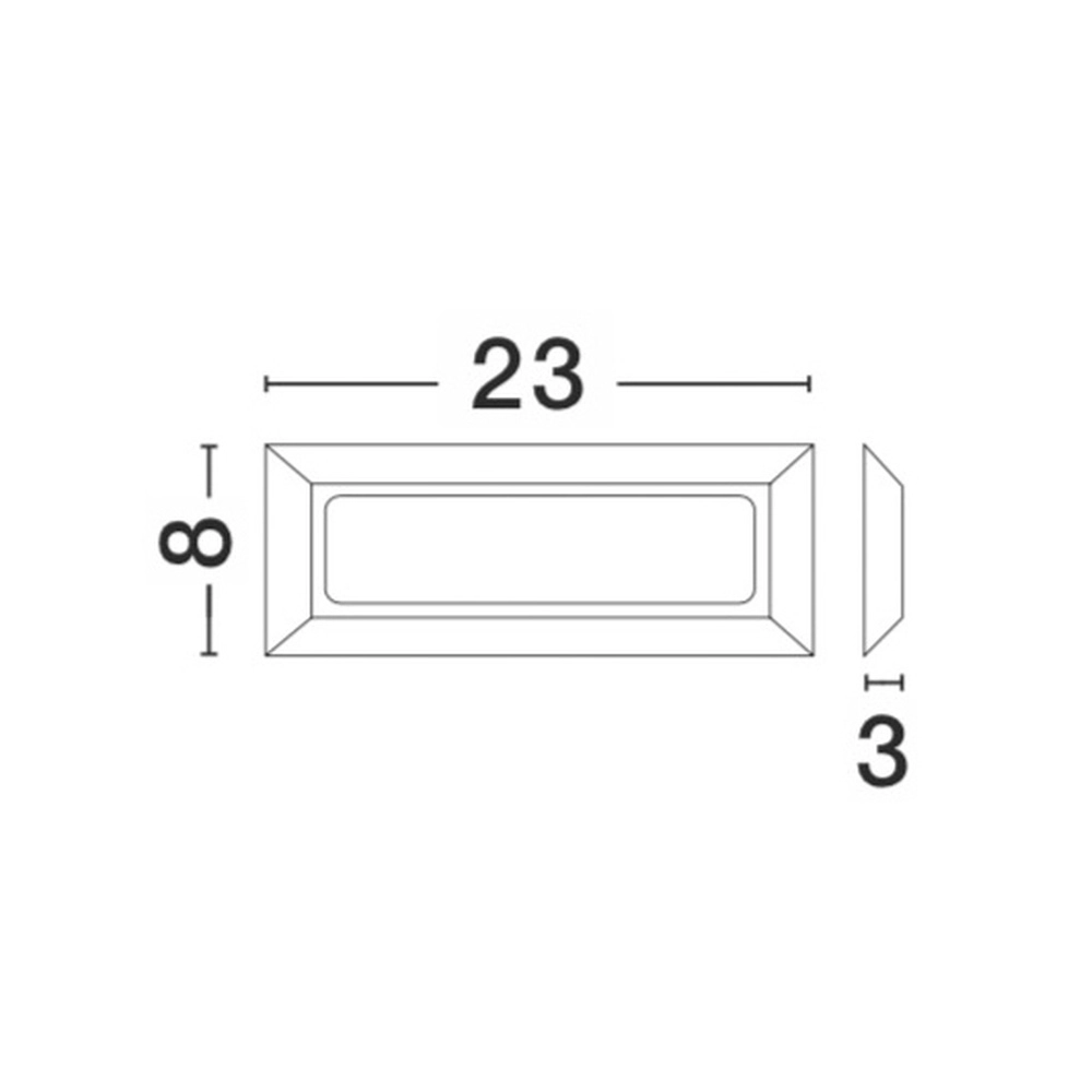 Strakke wandlamp Pulsar 4W grijs Lyora 5212017413055