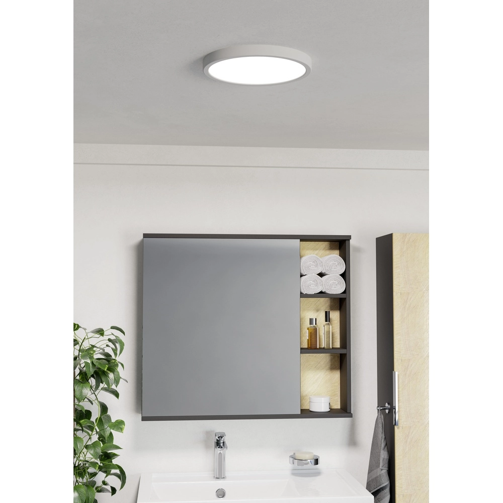 Plafonnière IP44 Fueva 6 rond - wit - Ø 27,8cm Eglo 9008606330386