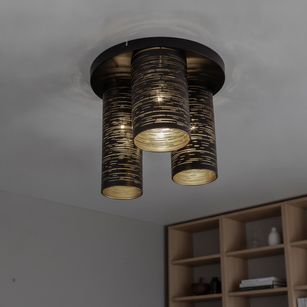 Plafondlamp Zane zwart
