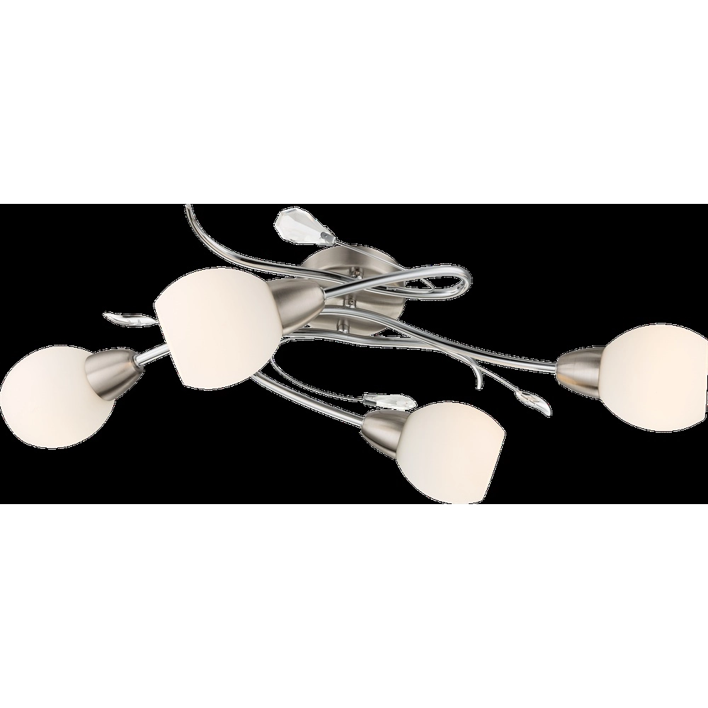 Plafondlamp Lilly klassiek nikkel Globo 9007371313594