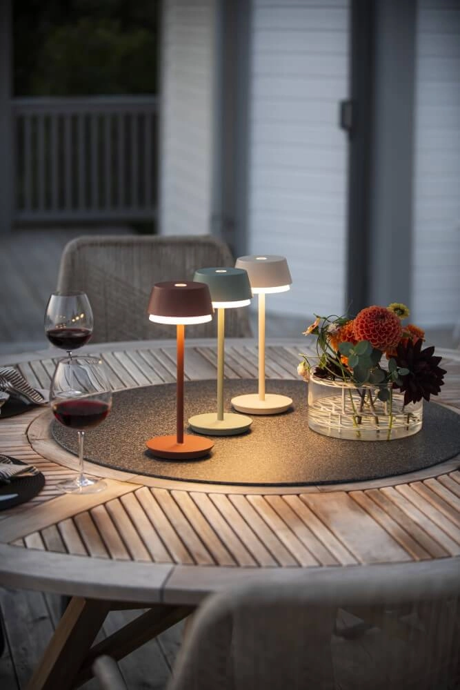 Table lamp Lyon sand color with RGB function KonstSmide 7318307830330