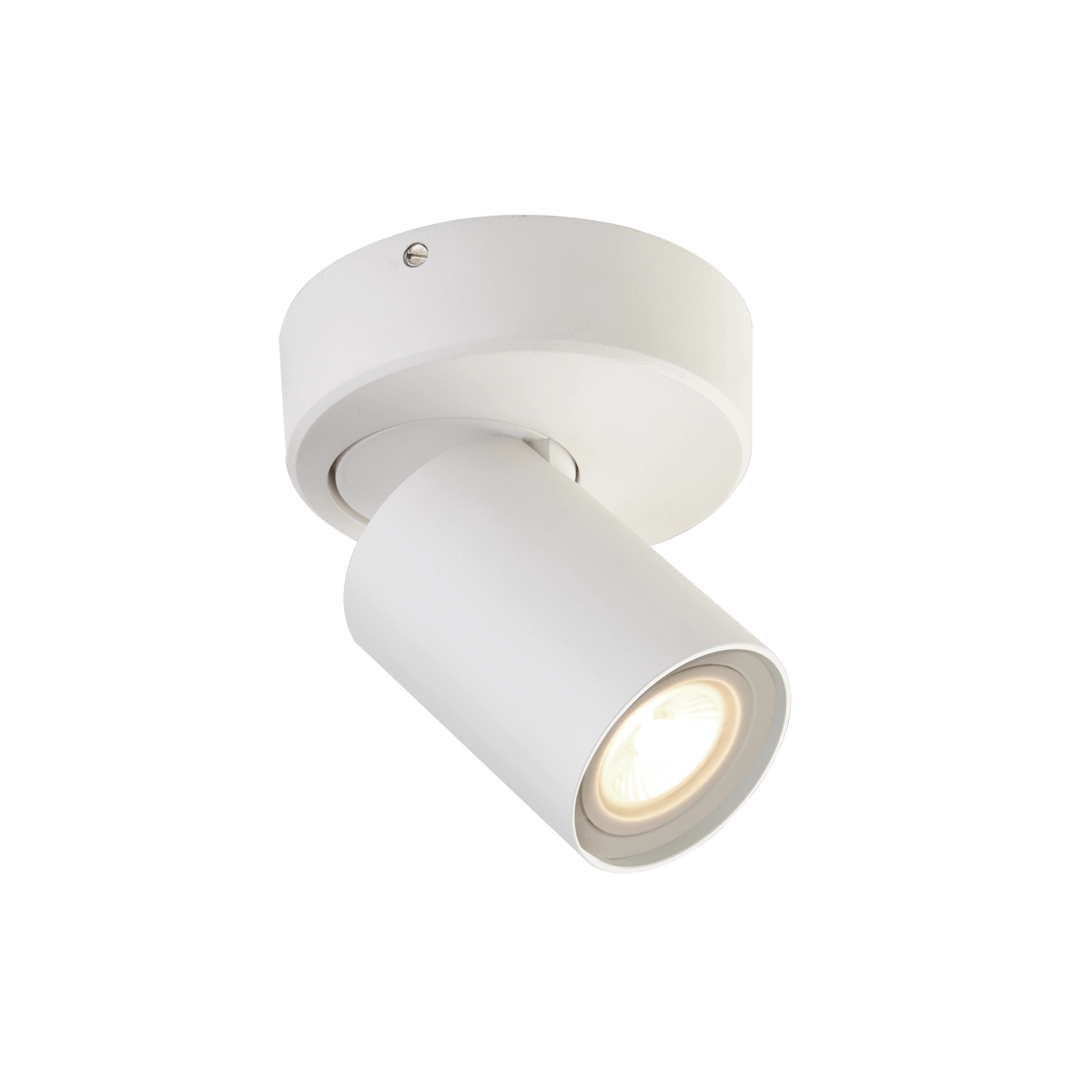 Plafondlamp Moon 1 rond wit