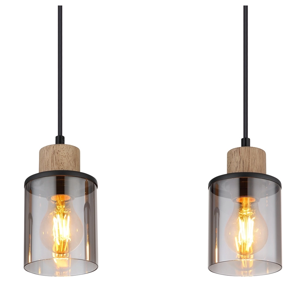 4-lichts hanglamp Reid zwart Globo 9007371445264
