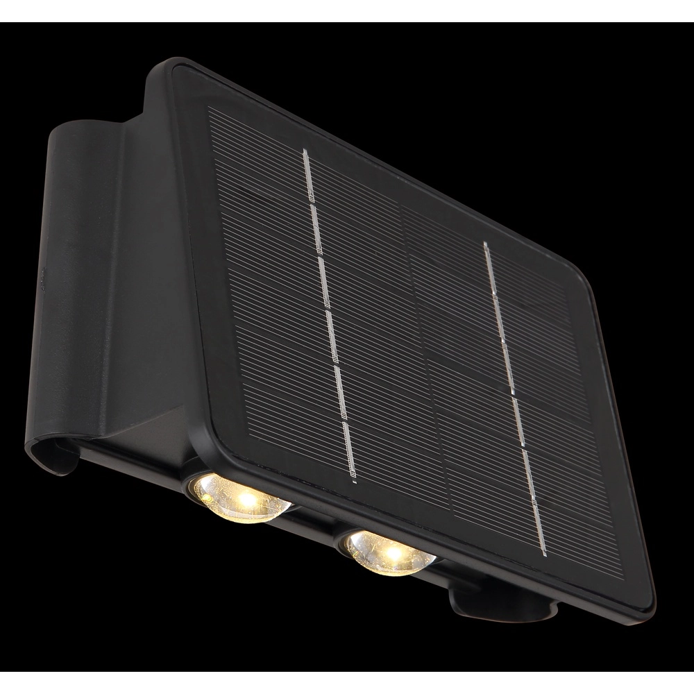 Solar wandlamp Lutron zwart Globo 9007371451012