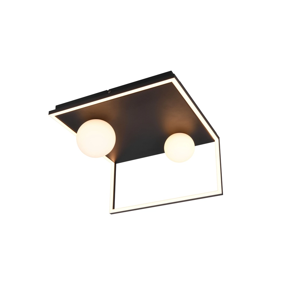 Design plafondlamp Arola zwart Trio 4017807683578