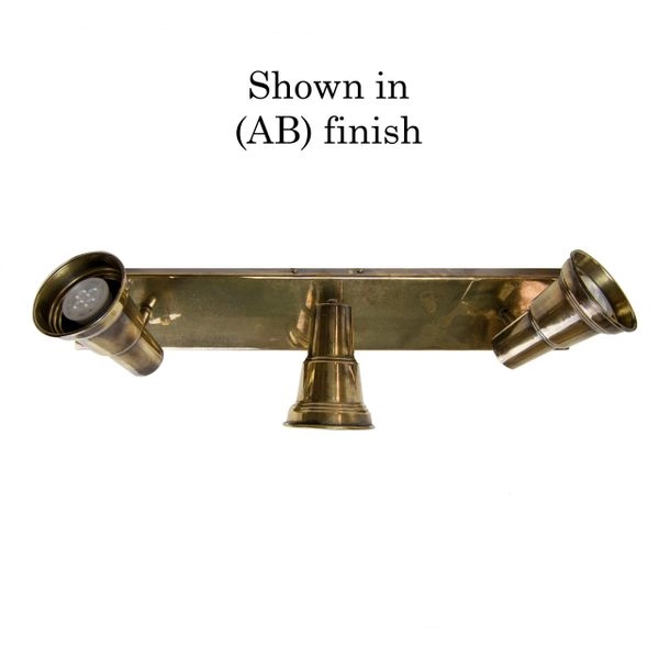 Landelijke lamp Spot Beam 3-lichts - antiek koper (ANT) Limehouse
