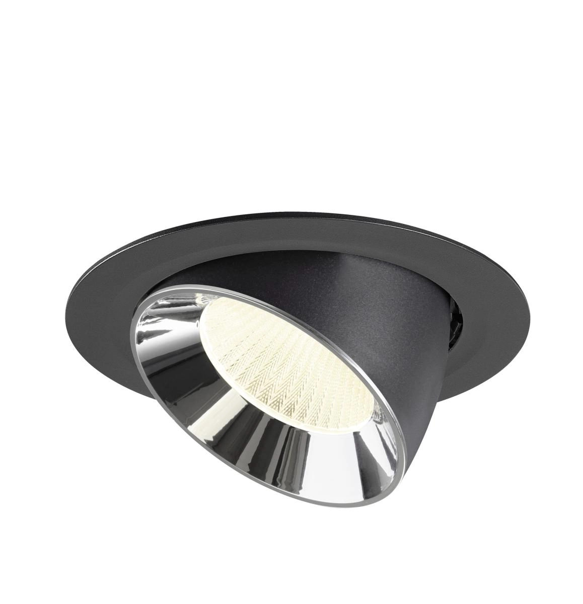 Inbouwspot Numinos Gimble XL zwart/chroom 4000K - 40gr SLV 4024163308496