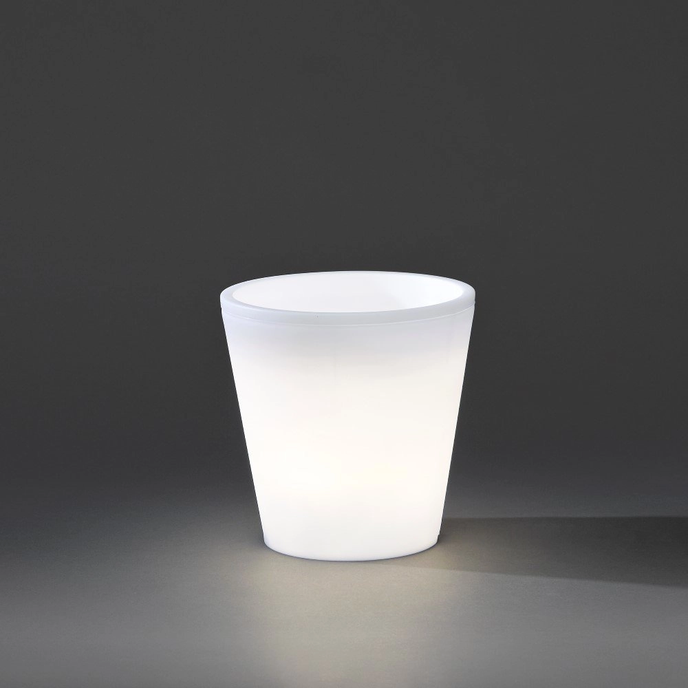 Led bloempot Assisi led 28cm - 2,5w - wit KonstSmide 7318307453003