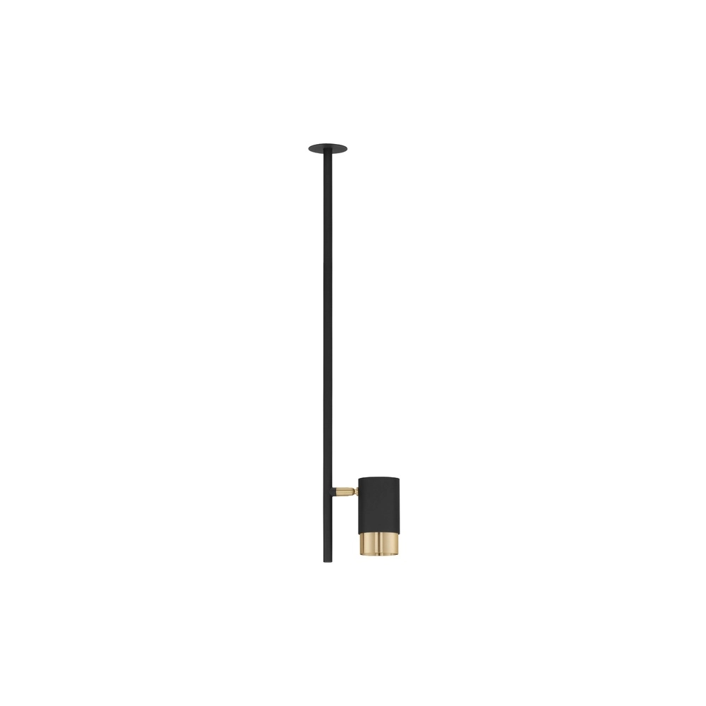 Plafondlamp Pongo inbouw enkel zwart en goud Lyora 5212017441706