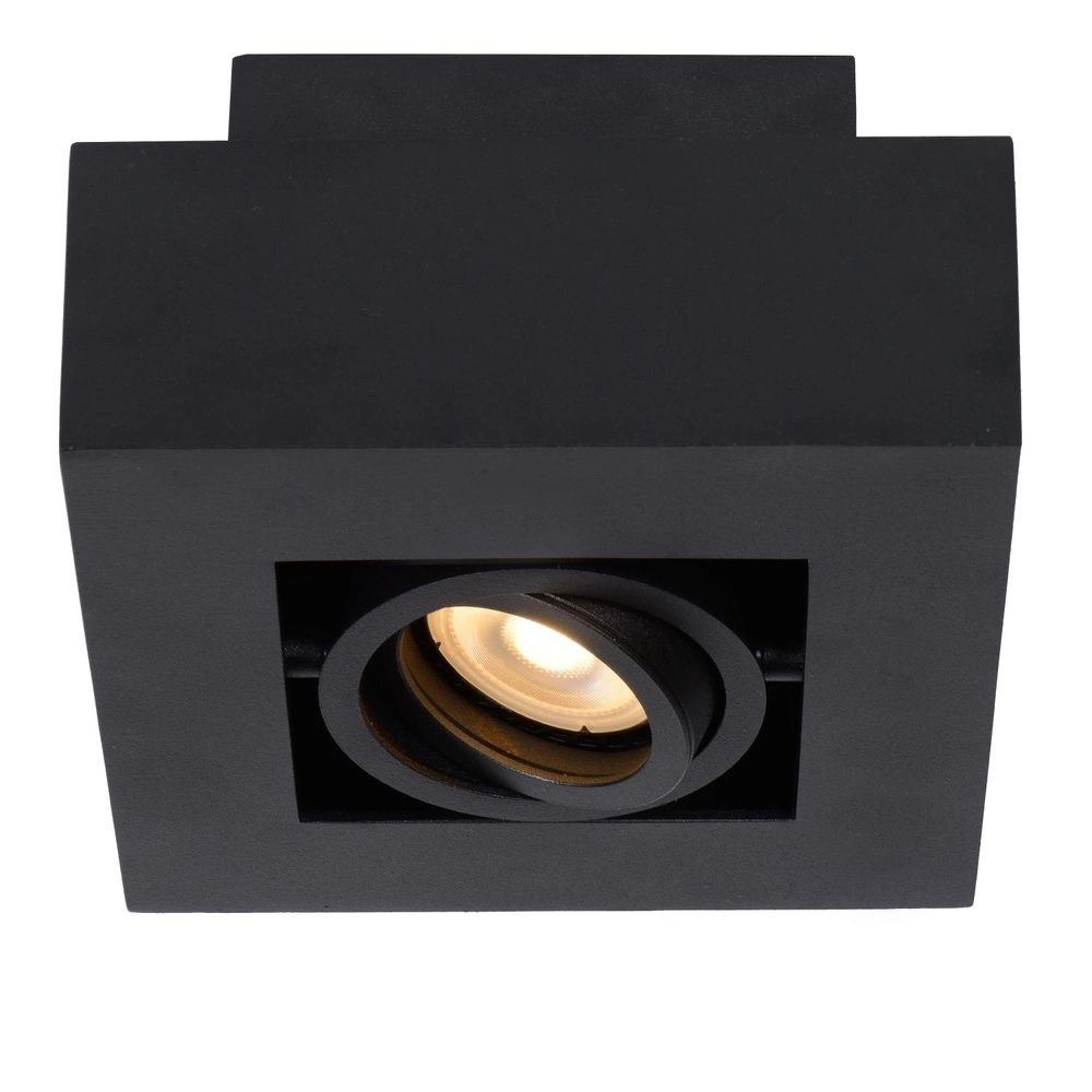 Plafondspot Xirax zwart Lucide 5411212092281