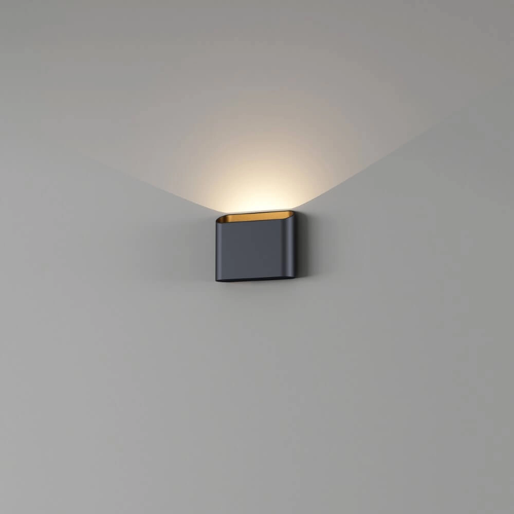 Wandlamp Diaz 1L Zwart met goud Artdelight 8720701102552
