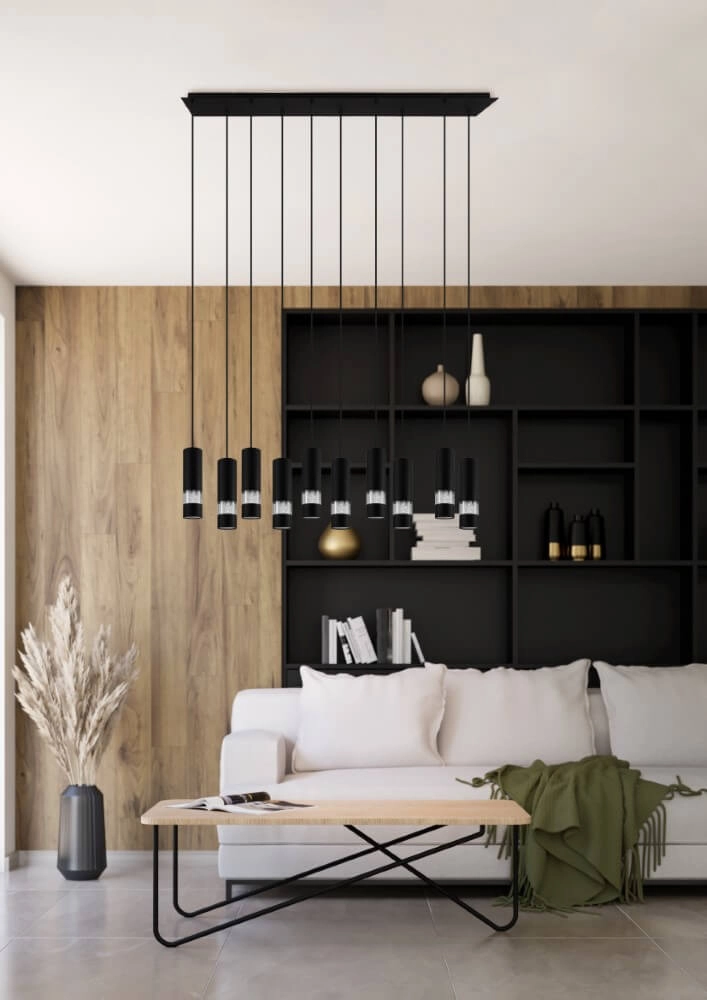 Rechthoekige hanglamp Bernabeta 10-lichts Stars of Light 9002759397074